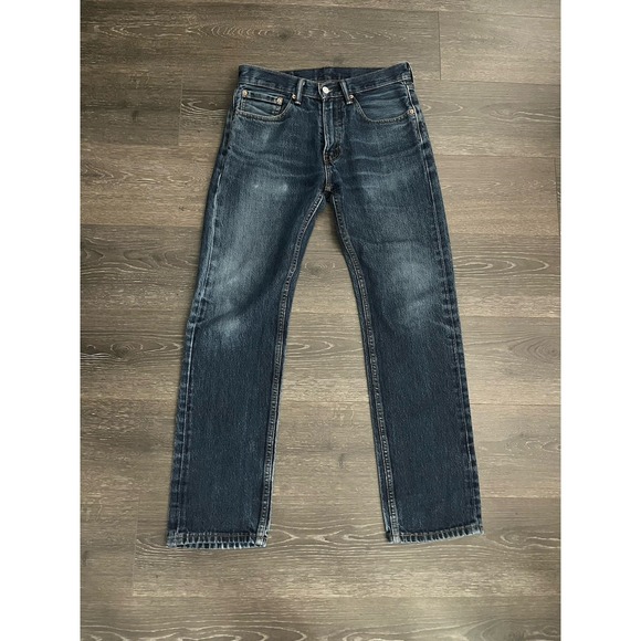 Levi's 505 31 x 32 Men's Jeans Regular Fit Straight Dark Wash Blue Denim Classic - Picture 1 of 5